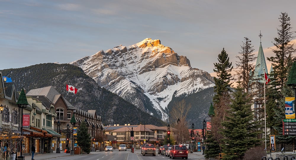 Street in Banff, Canada
