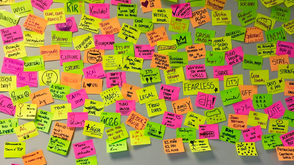 Post-its aplenty