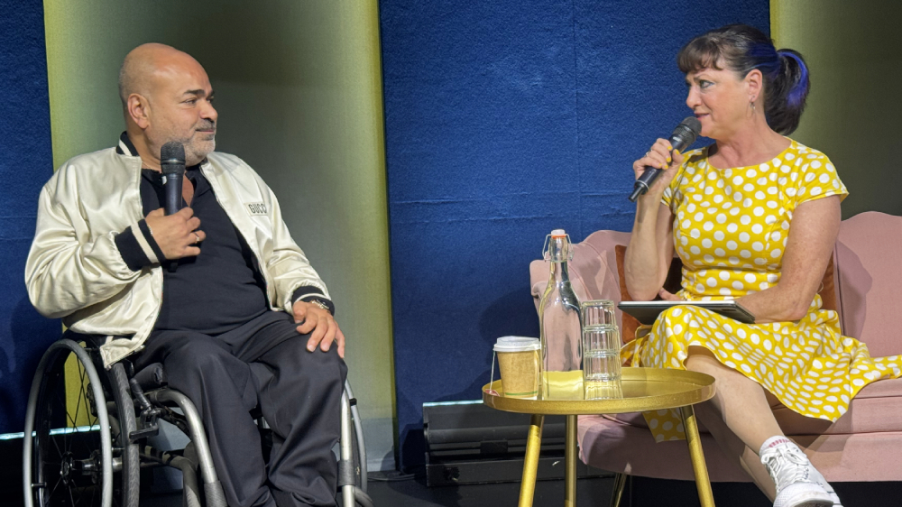 Producer Ash Atalla talks with Muki Kulhan at the Be You Festival 2025 by Soho Media Club